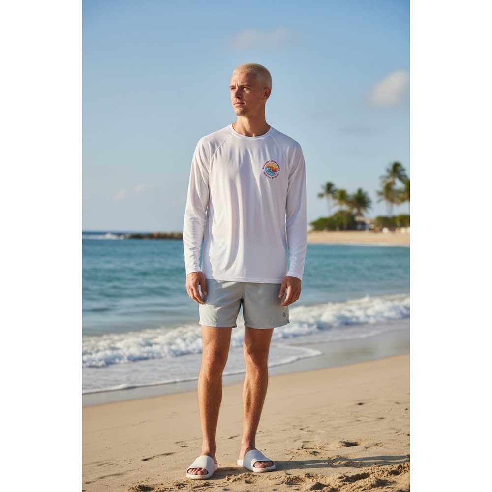 612 Laguna Swim Mens UPF 50 Sun Protection Long Sleeve Marlin Rash Guard